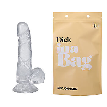 Doc Johnson - Dick in a Bag tekopenis, realistinen, taipuisa, imukupillinen