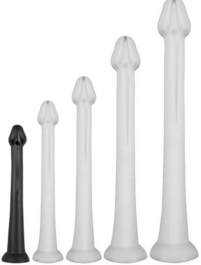 Darksil Whale Dildo Small Black 38 cm Extra pitkä anaalidildo