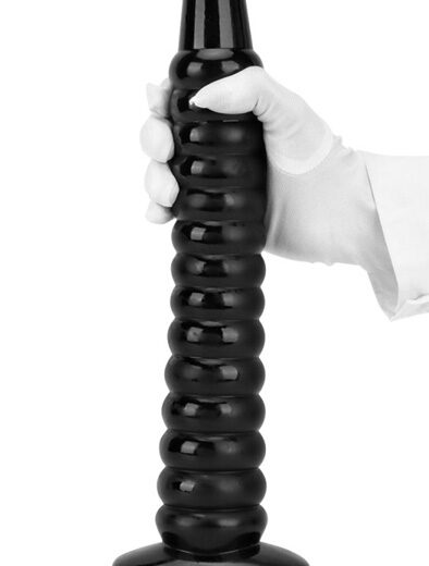 Darksil Worep Dildo Black 35 cm Paksu anaalidildo