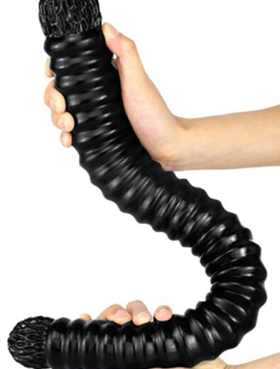 DoublePlayz Big Tortos Dildo Black 55 cm Extra pitkä anaalidildo