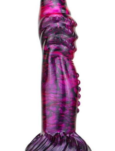 Metallic Fantasy Dildo Croq Purple/Black 22 cm Dragon Dildo