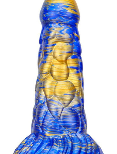 Metallic Fantasy Dildo Cyrix Blue/Gold 18,5 cm Dragon Dildo