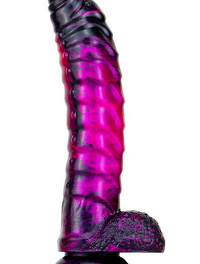 Metallic Fantasy Dildo Gasix Purple/Black 20,5 cm Dragon Dildo
