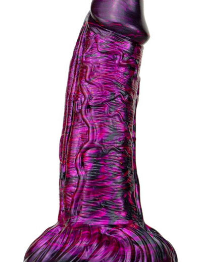Metallic Fantasy Dildo Gentax Purple/Black 18,5 cm Dragon Dildo