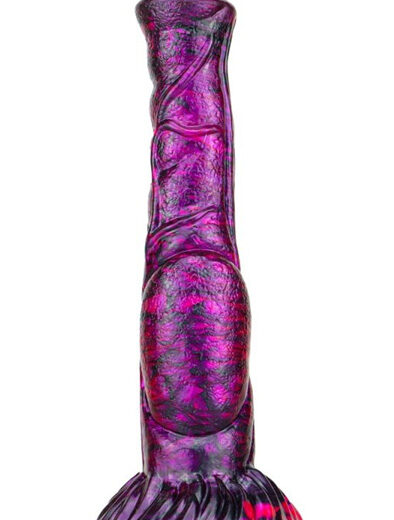 Metallic Fantasy Dildo Jumbox Purple/Black 24 cm Dragon Dildo