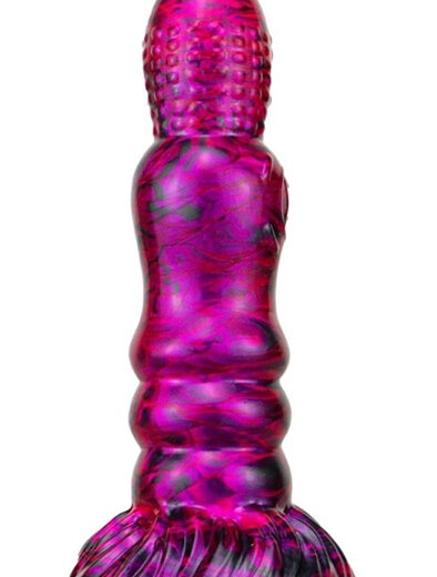 Metallic Fantasy Dildo Peern Purple/Black 19,5 cm Dragon Dildo