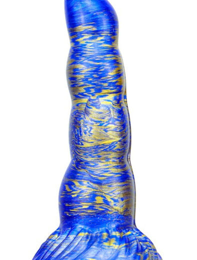 Metallic Fantasy Dildo Scopio Blue/Gold 19 cm Dragon Dildo